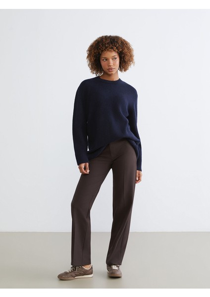 Yeni Sezon Bisiklet Yaka Oversize Kadın Triko Kazak fiyatları