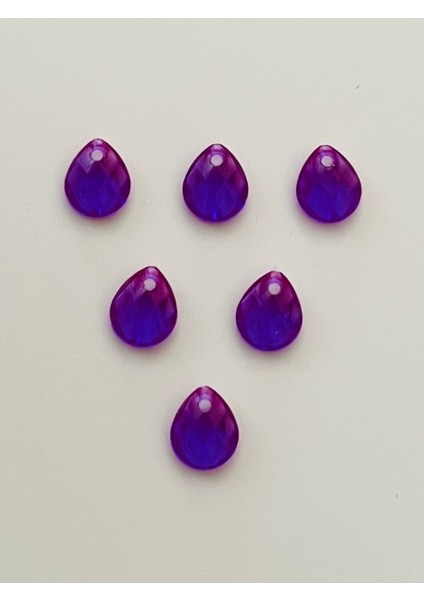 Janjan Mor Rengi Oya, Abiye, Takı, Örgü Plastik Gözyaşı Damla Boncuk. 25GR. Tahmini 195 Adet. modelleri