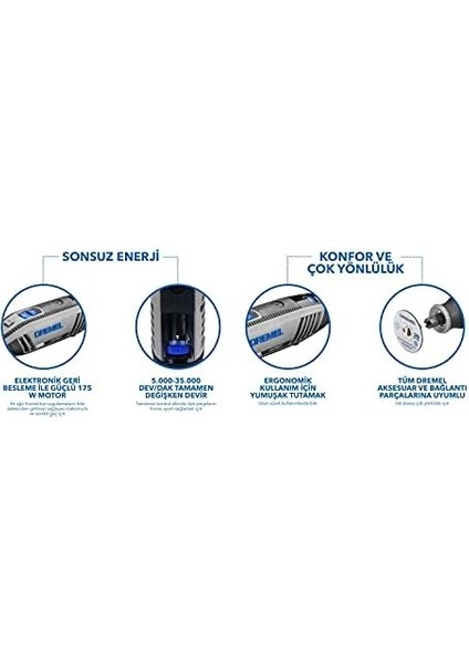 4250 Çok Amaçlı El Motoru, 175 W, 35 Aksesuarlı fiyatları