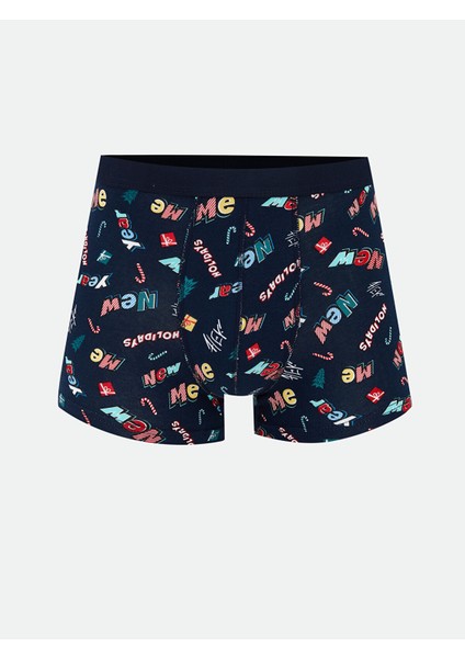 Yeni Sezon Standart Kalıp Yılbaşı Temalı Erkek Boxer 3'lü fiyatları