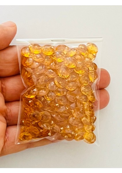 Gold Rengi Oya, Abiye, Takı, Örgü El Işleme Plastik Gözyaşı Damla Boncuk. 25GR. Tahmini 195 Adet. indirimleri