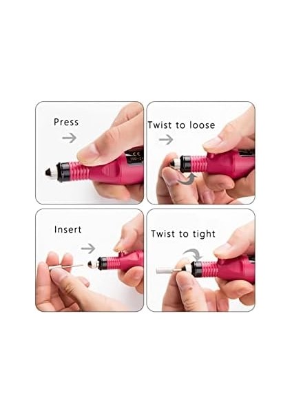 Mobee Tırnak Manikür Pedikür Tırnak Törpüsü El Bakım Süsleme Cihazı Aleti