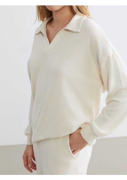 Yeni Sezon Polo Yaka Kadın Pijama Takımı modelleri