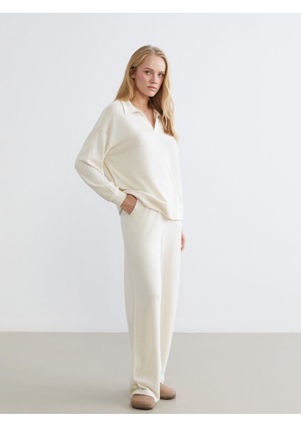 Yeni Sezon Polo Yaka Kadın Pijama Takımı