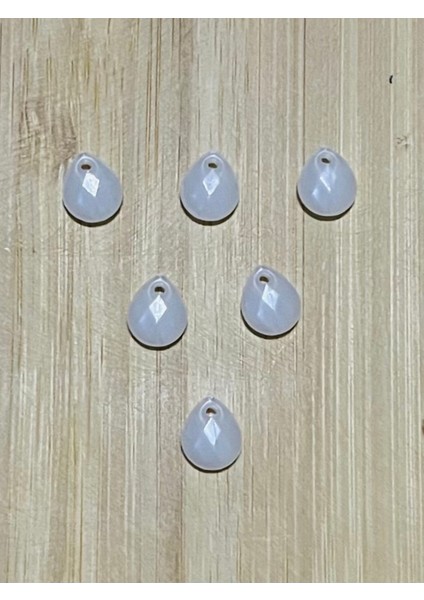 Krem Rengi Oya, Abiye, Takı, Örgü Plastik Gözyaşı Damla Boncuk. 25GR. Tahmini 195 Adet. modelleri