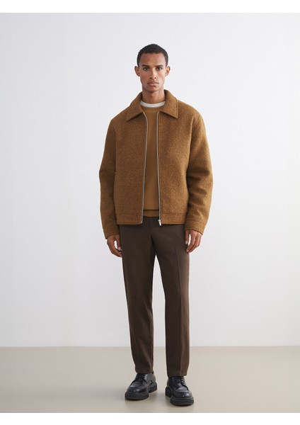 Yeni Sezon Standart Kalıp Gömlek Yaka Erkek Kaşe Mont fiyatları