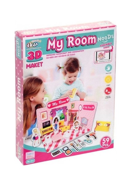 Benim Odam Maket 3 Boyutlu Puzzle