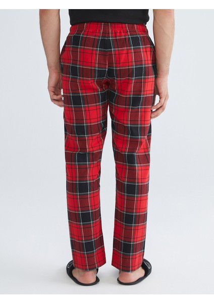 Yeni Sezon Standart Kalıp Ekose Erkek Pijama Alt fırsatları