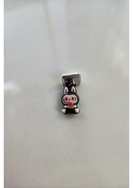 Italyan Charm Bileklik Charmı Sevimli Lila Labubu Model 1 Adet modelleri