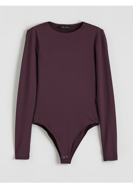 Yeni Sezon Bisiklet Yaka Kadın Bodysuit indirimleri