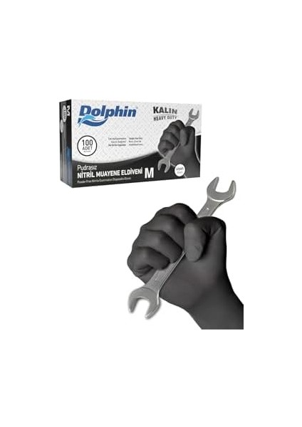 Pudrasız Siyah Nitril Eldiven, M fiyatları