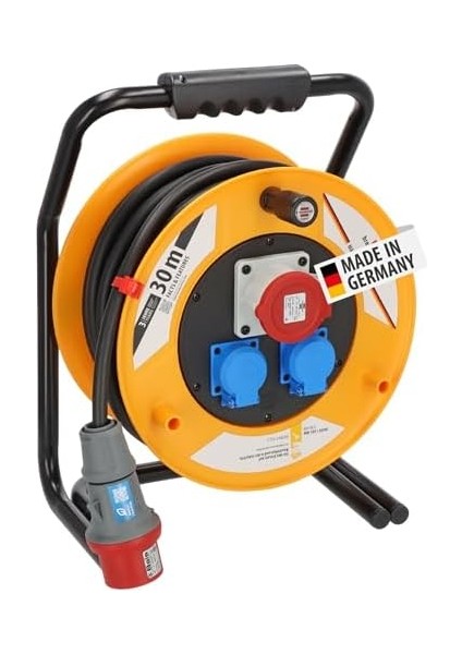 Brobusta Serisi IP44 Lisanslı Suya Dayanıklı Cee 1 + 2 Soketli 30 Metre Makaralı Kablo modelleri