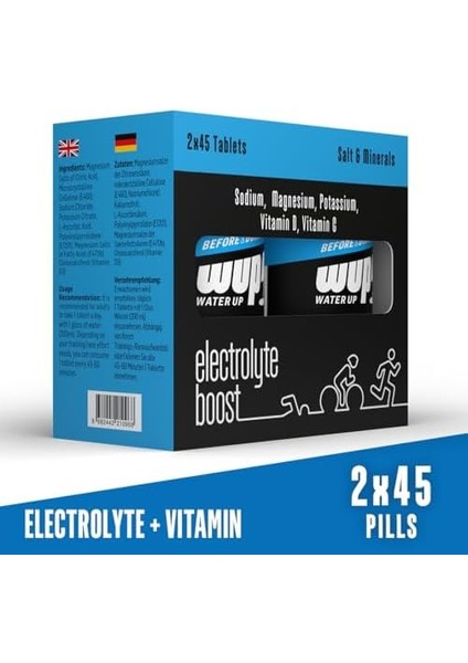 Wup Electrolyte Boost, 45X2 Tuz ve Elektrolit Hapı, Çiğneme Tableti, Aromasız modelleri
