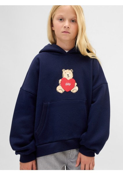 Kız Çocuk Lacivert Vintagesoft Arch Logo Sweatshirt