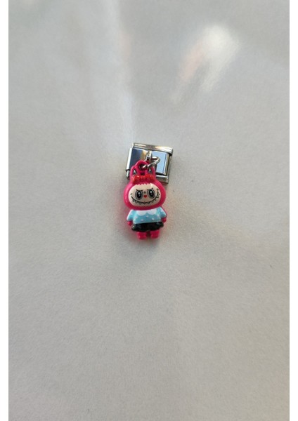 Italyan Charm Bileklik Charmı Sevimli Lila Labubu Model 1 Adet modelleri