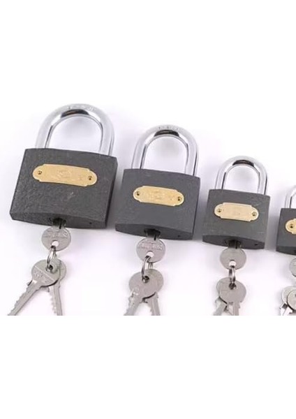 Asma Kilit Çelik 3 Anahtarlı Kilit modelleri