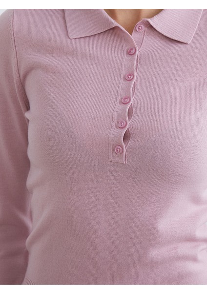 Yeni Sezon Polo Yaka Kadın Triko Kazak modelleri