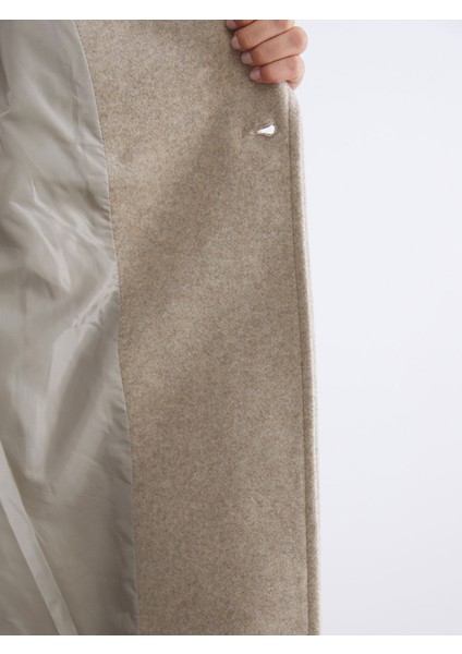 Yeni Sezon Kruvaze Yaka Kadın Kaşe Kaban modelleri