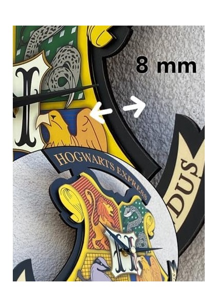 Potter Hogwarts Figür Dekoratif Sarkaçlı Duvar Saati modelleri