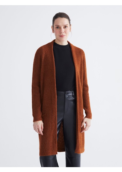 Yeni Sezon Şal Yaka Kadın Triko Hırka