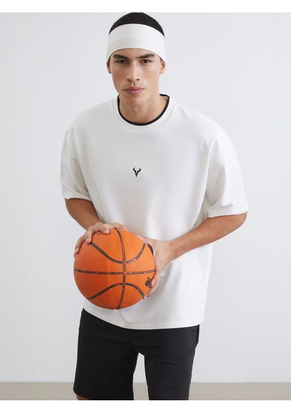 Yeni Sezon Bisiklet Yaka Kısa Kollu Erkek Sweatshirt