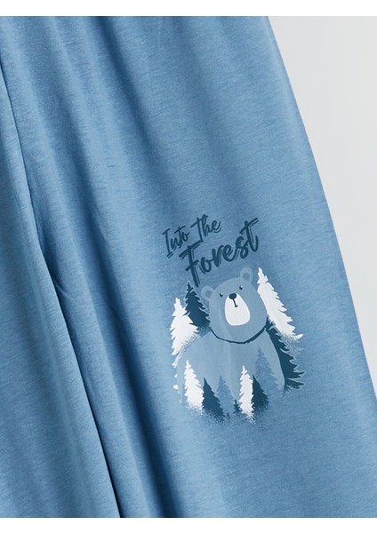 Yeni Sezon Baskılı Erkek Çocuk Pijama Altı 2'li modelleri