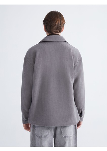 Yeni Sezon Rahat Kalıp Uzun Kollu Kadife Erkek Gömlek Ceket fırsatları