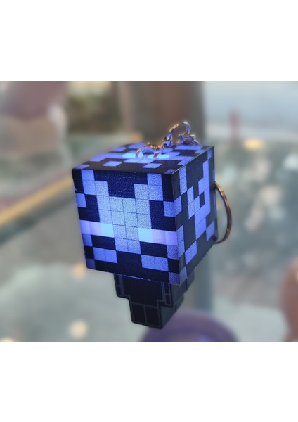 Minecraft Figürlü 3D Işıklı Anahtarlık AD21106