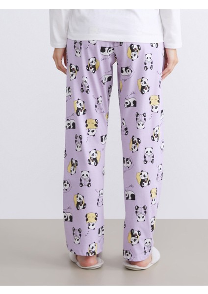 Yeni Sezon Beli Lastikli Baskılı Kadın Pijama Altı fiyatları