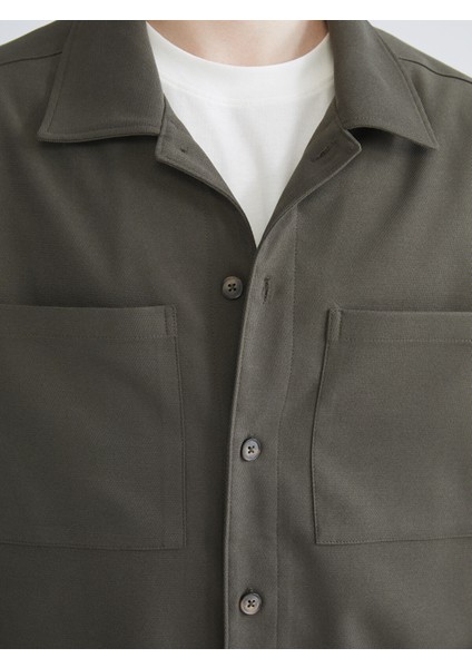 Yeni Sezon Rahat Kalıp Uzun Kollu Kadife Erkek Gömlek Ceket indirimleri