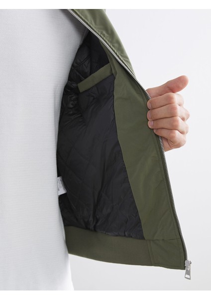 Yeni Sezon Rahat Kalıp Kolej Yaka Erkek Bomber Mont fırsatları