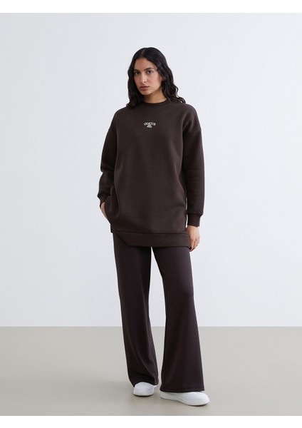 Yeni Sezon Nakışlı Kadın Kalın Sweatshirt Tunik fiyatları