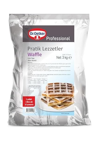 Dr. Oetker Waffle 3 kg fiyatları