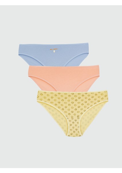 Yeni Sezon Baskılı Bikini Külot 3'lü