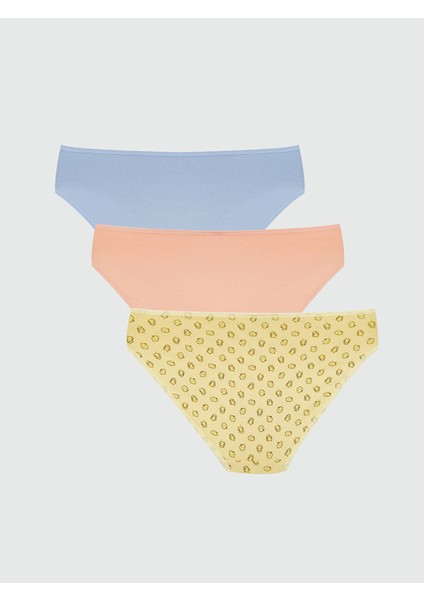 Yeni Sezon Baskılı Bikini Külot 3'lü fiyatları