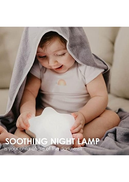 Stär Müzikli Gece Lambası, Dokunmatik Kontrol, Otomatik Kapanma Zamanlayıcı, Hafif ve Kompakt Tasarım fiyatları