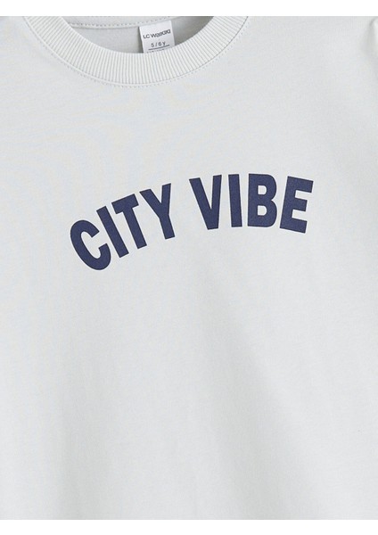 Yeni Sezon Bisiklet Yaka Baskılı Erkek Çocuk Tişört 2'li modelleri