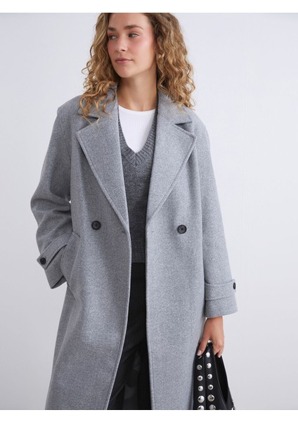 Yeni Sezon Kruvaze Yaka Kadın Kaşe Kaban fiyatları