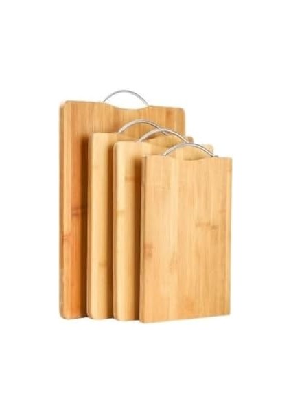 Metal Saplı Bambu Kesme Tahtası, Ahşap Kesim Panosu, Et, Balık, Sebze ve Ekmek Için Çok Yönlü Kesim Tahtası, Doğrama Tahtası Bambu (1, 32X22 Cm) fiyatları