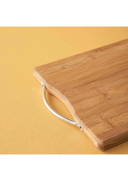 Metal Saplı Bambu Kesme Tahtası, Ahşap Kesim Panosu, Et, Balık, Sebze ve Ekmek Için Çok Yönlü Kesim Tahtası, Doğrama Tahtası Bambu (1, 32X22 Cm) modelleri