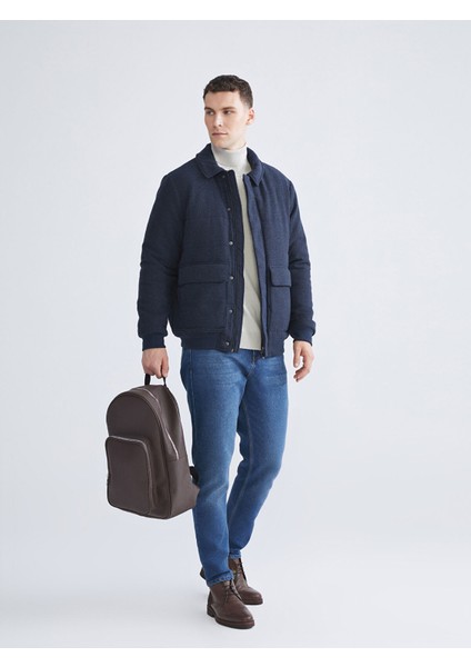 Yeni Sezon Standart Kalıp Gömlek Yaka Kaşe Erkek Mont fiyatları