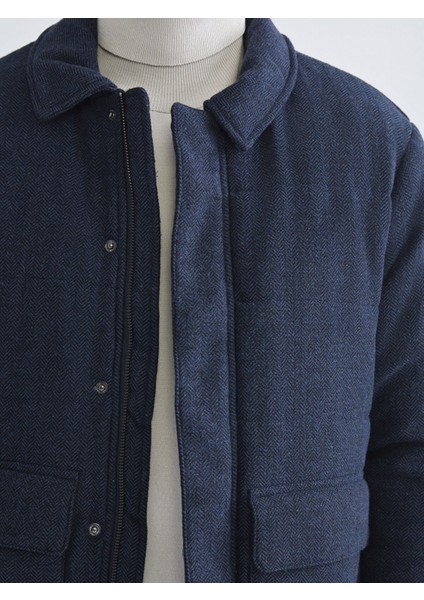 Yeni Sezon Standart Kalıp Gömlek Yaka Kaşe Erkek Mont fırsatları