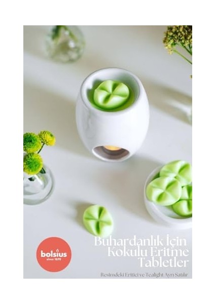 Kokulu Buhardanlık Eritme Mum Tableti - Kokulu - 6 Yuvarlak Şekilli Renkli Tablet Mum - 2-3 Kere Eritme ile Toplamda Yaklaşık 25 Saat Koku Deneyimi fiyatları