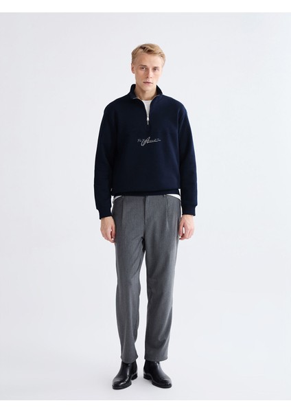 Yeni Sezon Dik Yaka Baskılı Erkek Kalın Sweatshirt fiyatları