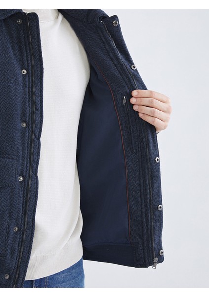 Yeni Sezon Standart Kalıp Gömlek Yaka Kaşe Erkek Mont modelleri