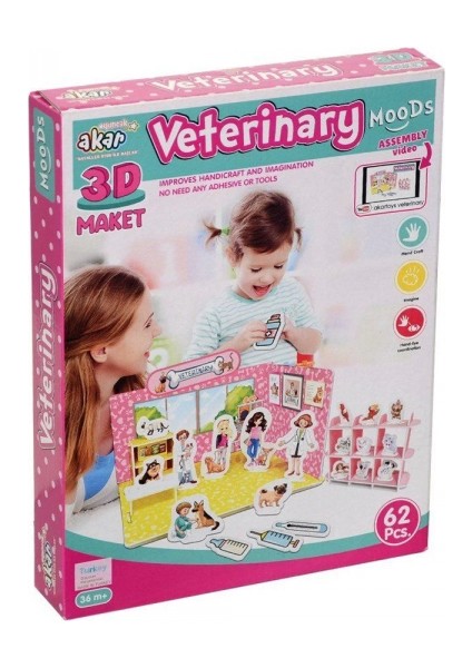 Veteriner Maket 3 Boyutlu Puzzle