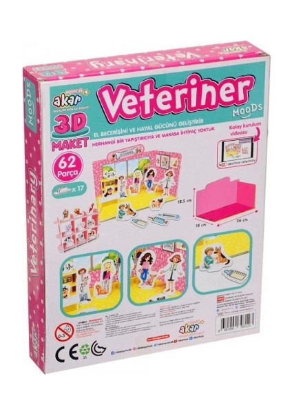 Veteriner Maket 3 Boyutlu Puzzle fiyatları