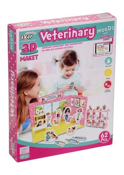 Veteriner Maket 3 Boyutlu Puzzle modelleri