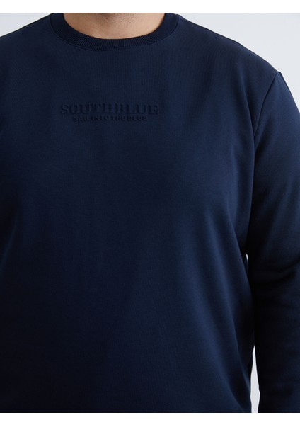 Yeni Sezon Bisiklet Yaka Baskılı Erkek Sweatshirt modelleri