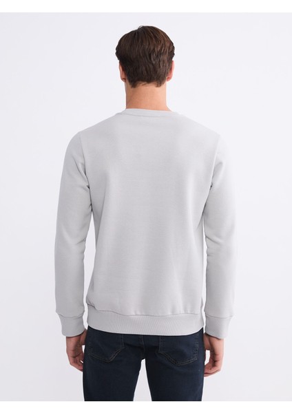 Yeni Sezon Bisiklet Yaka Baskılı Erkek Sweatshirt fırsatları